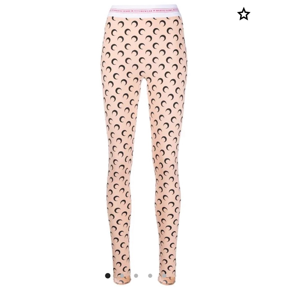 Marine Serre Crescent Moon Print Leggings